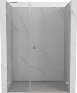 Mexen Lunar-B Duschdrehtür rechts 150 cm, transparent, gebürstetes Nickel - 832S-150-050-97-00-P