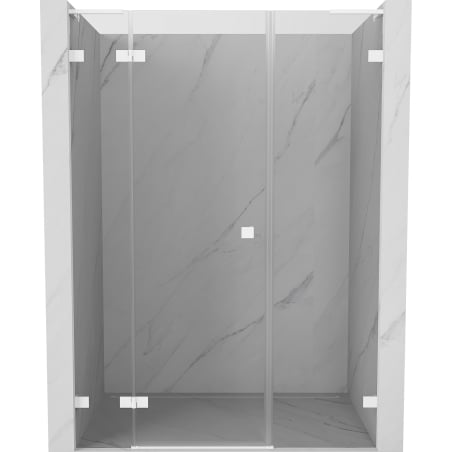 Mexen Lunar L Duschpendeltür links 140 cm, transparent, weiß - 834SL-140-050-20-00-L
