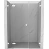 Mexen Lunar L Duschdrehtür links 155 cm, transparent, weiß - 834SL-155-050-20-00-L