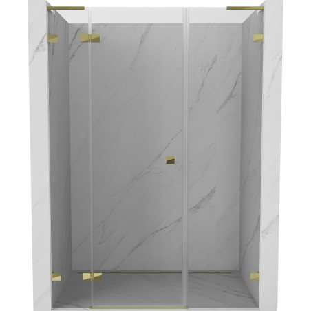 Mexen Lunar L Duschpendeltür links 135 cm, transparent, gold - 834SL-135-050-50-00-L