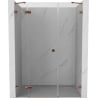 Mexen Lunar Duschdrehtür links 130 cm, transparent, Roségold - 834S-130-050-60-00-L
