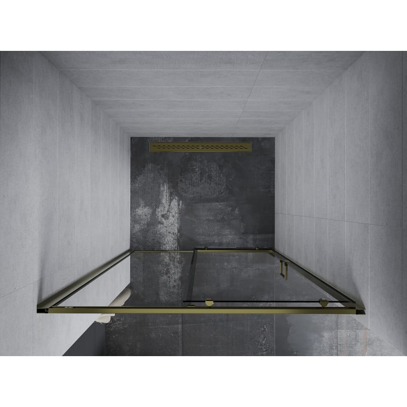 Mexen Apia Schiebetür für Dusche 95 cm, transparent, gold - 845-095-000-50-00