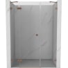 Mexen Lunar Duschpendeltür links 135 cm, transparent, gebürstetes Kupfer - 834S-135-050-65-00-L