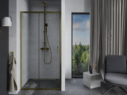 Mexen Apia Schiebetür für Dusche 110 cm, transparent, gold - 845-110-000-50-00