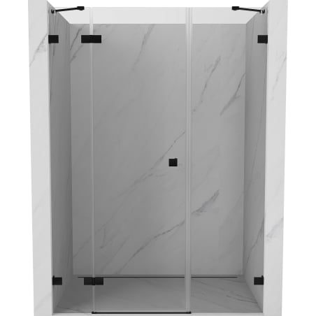 Mexen Lunar Duschdrehtür links 130 cm, transparent, schwarz - 834S-130-050-70-00-L