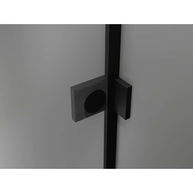 Mexen Lunar Duschpendeltür links 150 cm, transparent, schwarz - 834S-150-050-70-00-L