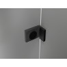 Mexen Lunar Duschpendeltür links 150 cm, transparent, schwarz - 834S-150-050-70-00-L