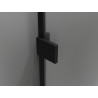 Mexen Lunar Duschschwenktür links 160 cm, transparent, schwarz - 834S-160-050-70-00-L