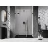 Mexen Lunar Duschdrehtür linksseitig 130 cm, transparent, Gunmetal - 834S-130-050-95-00-L