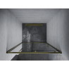 Mexen Apia Schiebetür 135 cm, transparent, gold - 845-135-000-50-00