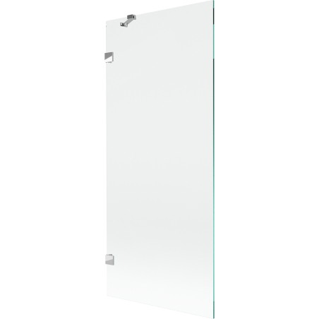 Mexen Lunar Badewannenwand 1-teilig 80 x 150 cm, transparent, Chrom - 897-080-000-01-00