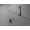 Mexen Lunar Duschdrehtür links 155 cm, transparent, Gun Metal - 834S-155-050-95-00-L