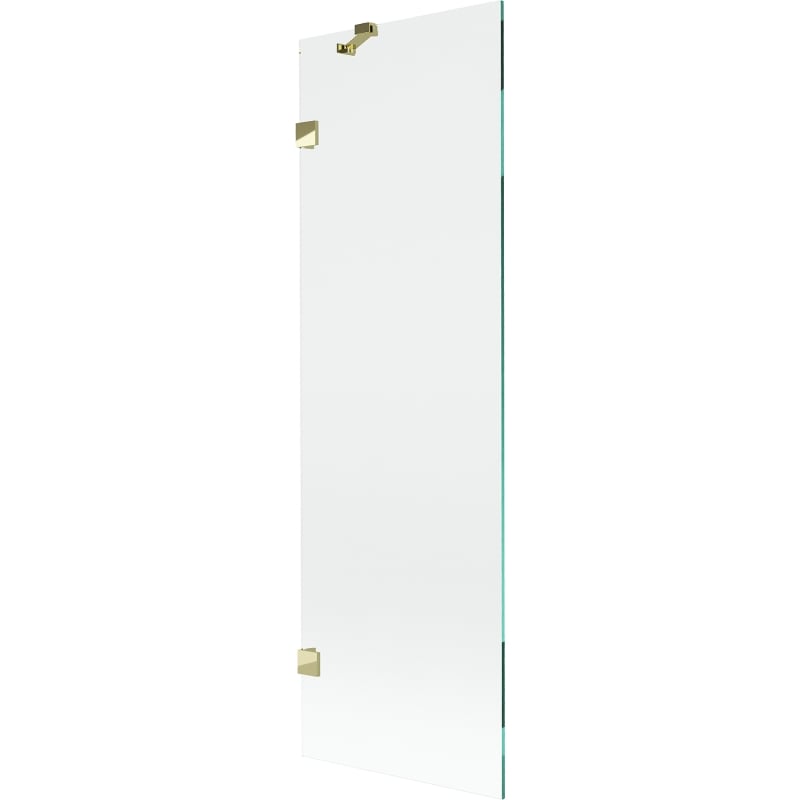 Mexen Lunar Badewannenabtrennung 1-flügelig 60 x 150 cm, transparent, gold - 897-060-000-50-00