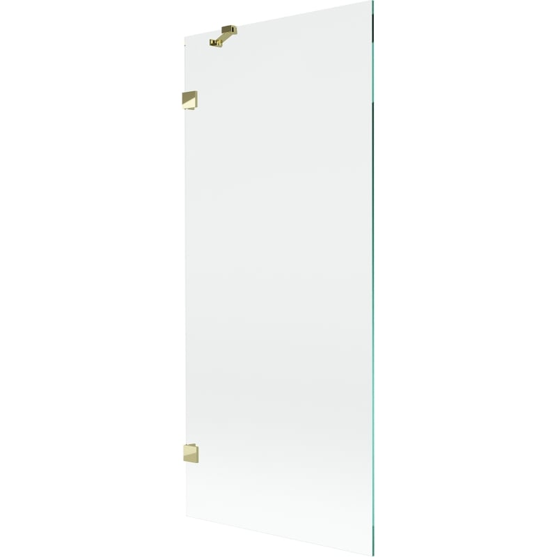 Mexen Lunar Duschwand 1-flügelig 80 x 150 cm, transparent, gold - 897-080-000-50-00