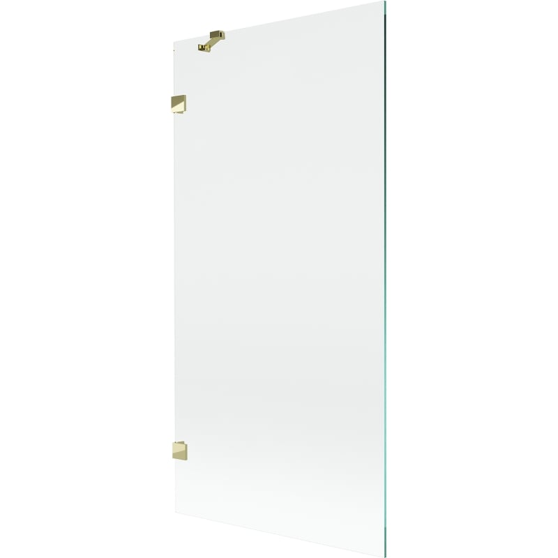 Mexen Lunar Badewannenfaltwand 1-flügelig 90 x 150 cm, transparent, golden - 897-090-000-50-00