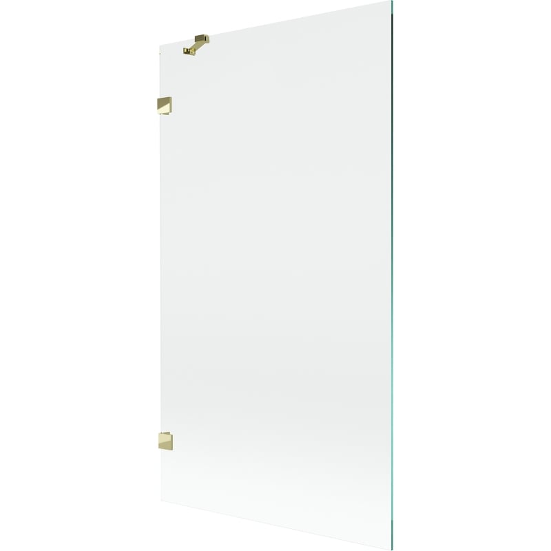 Mexen Lunar Duschwand 1-flügelig 100 x 150 cm, transparent, gold - 897-100-000-50-00