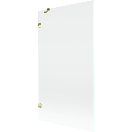 Mexen Lunar Duschwand 1-flügelig 100 x 150 cm, transparent, gold - 897-100-000-50-00