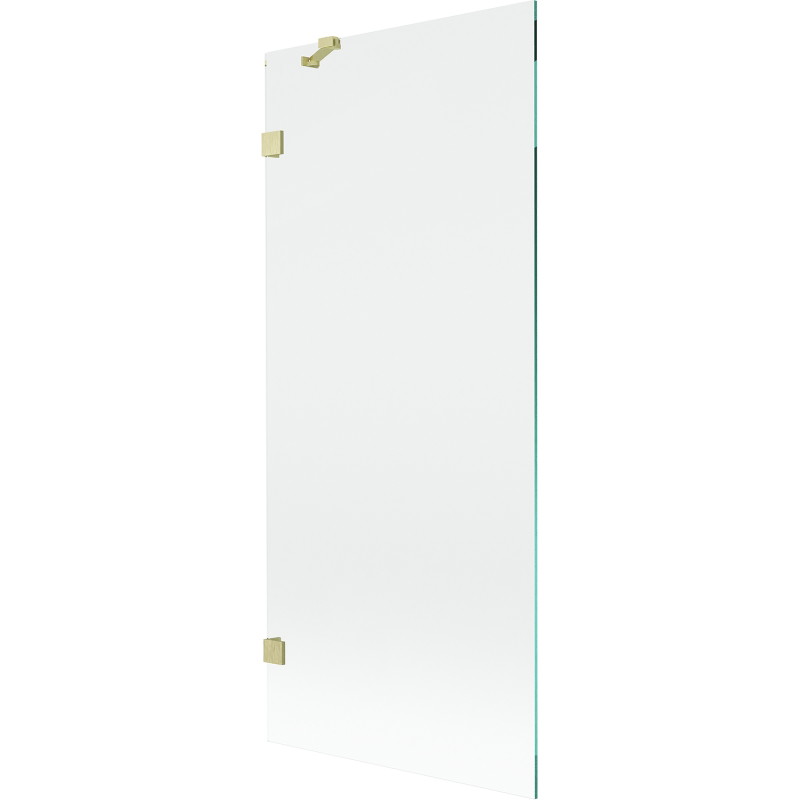Mexen Lunar Badewannenfaltwand 1-flügelig 80 x 150 cm, transparent, gold gebürstet - 897-080-000-55-00