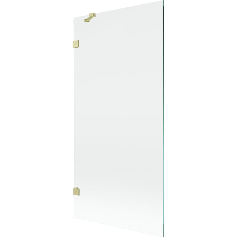 Mexen Lunar Duschabtrennung 1-flügelig 90 x 150 cm, transparent, gebürstetes Gold - 897-090-000-55-00