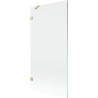 Mexen Lunar Duschabtrennung 1-flügelig 90 x 150 cm, transparent, gebürstetes Gold - 897-090-000-55-00