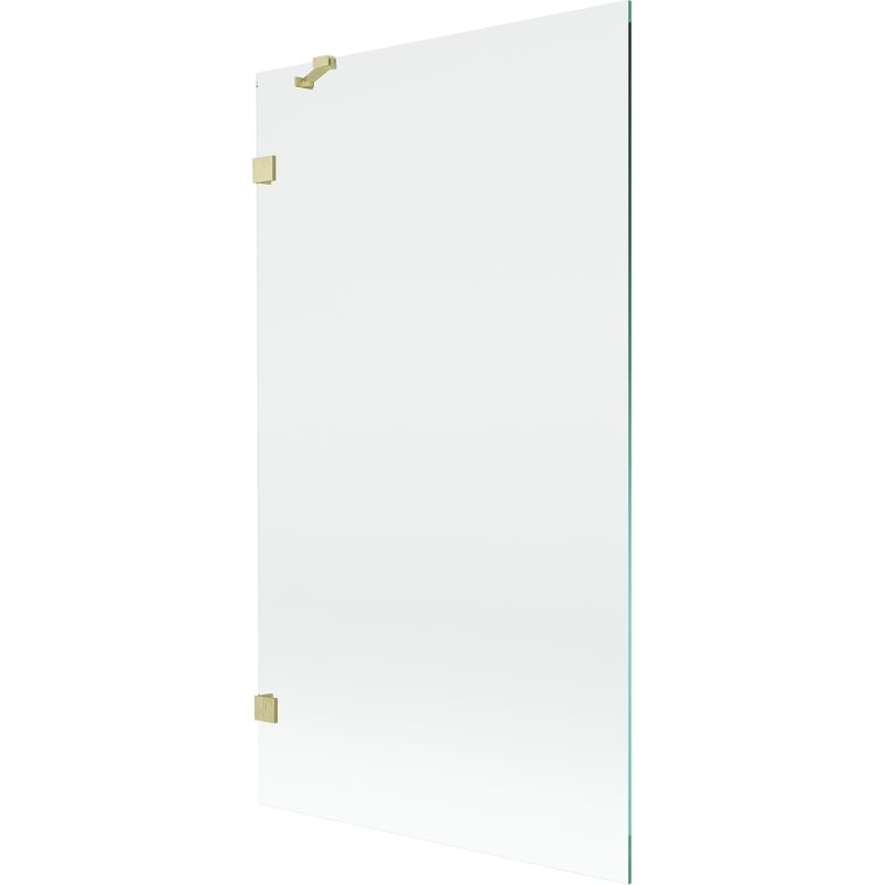 Mexen Lunar Duschabtrennung 1-flügelig 100 x 150 cm, transparent, gebürstetes Gold - 897-100-000-55-00