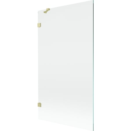 Mexen Lunar Duschabtrennung 1-flügelig 100 x 150 cm, transparent, gebürstetes Gold - 897-100-000-55-00