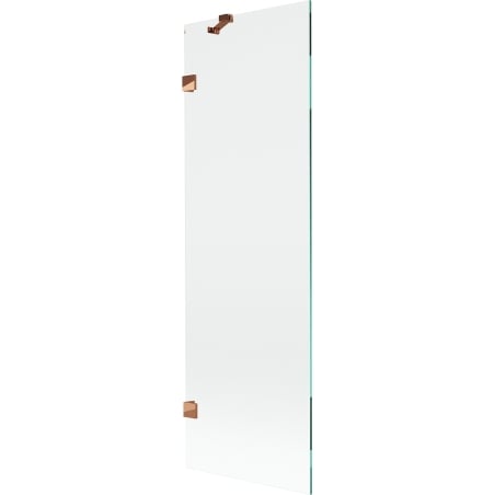 Mexen Lunar Wannenschirm 1-flügelig 60 x 150 cm, transparent, Roségold - 897-060-000-60-00