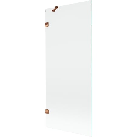 Mexen Lunar Badewannenabtrennung 1-flügelig 80 x 150 cm, transparent, Roségold - 897-080-000-60-00
