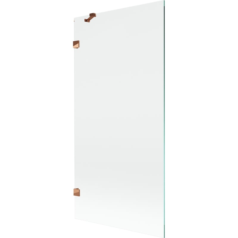 Mexen Lunar Duschwand 1-flügelig 90 x 150 cm, transparent, Roségold - 897-090-000-60-00