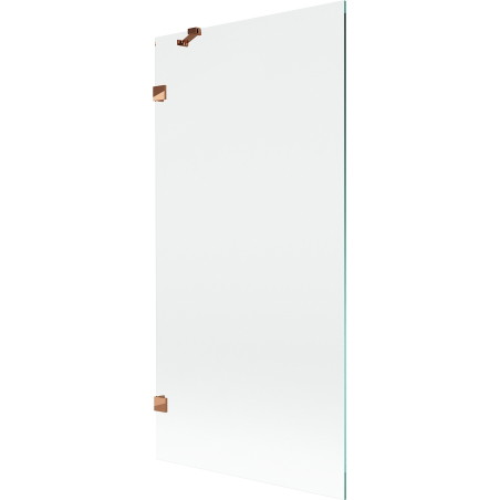 Mexen Lunar Duschwand 1-flügelig 90 x 150 cm, transparent, Roségold - 897-090-000-60-00