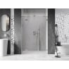 Mexen Lunar Duschflügeltür links 160 cm, transparent, gebürsteter Nickel - 834S-160-050-97-00-L