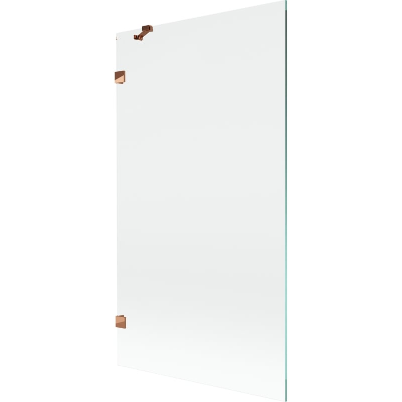 Mexen Lunar Duschabtrennung 1-flügelig 100 x 150 cm, transparent, Roségold - 897-100-000-60-00