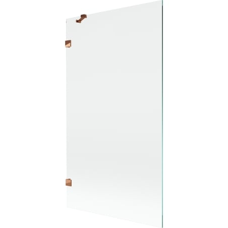 Mexen Lunar Duschabtrennung 1-flügelig 100 x 150 cm, transparent, Roségold - 897-100-000-60-00