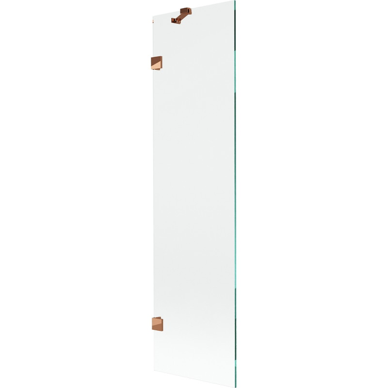 Mexen Lunar Duschwand 1-flügelig 50 x 150 cm, transparent, Roségold - 897-050-000-60-00