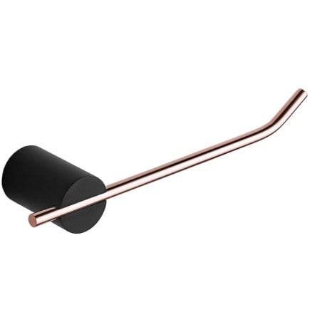 Mexen Aron Toilettenpapierhalter, schwarz/roségold - 7088133-67