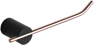 Mexen Aron Toilettenpapierhalter, schwarz/Roségold - 7088133-67