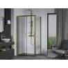 Mexen Apia Schiebedusche 90 x 80 cm, transparent, gold - 840-090-080-50-00