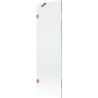 Mexen Lunar Badewannenabtrennung 1-flügelig 60 x 150 cm, transparent, gebürstetes Kupfer - 897-060-000-65-00