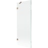 Mexen Lunar Badewannenwand 1-flügelig 70 x 150 cm, transparent, gebürstetes Kupfer - 897-070-000-65-00
