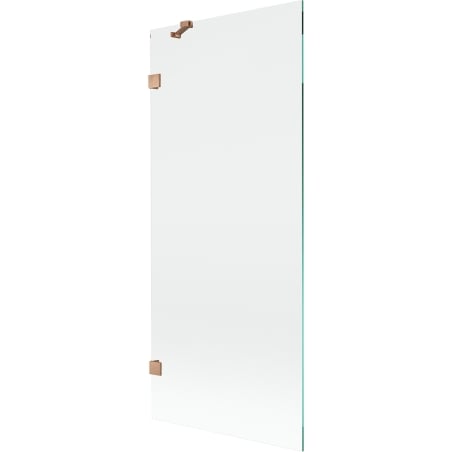 Mexen Lunar Badewannenabtrennung 1-flügelig 80 x 150 cm, transparent, gebürstetes Kupfer - 897-080-000-65-00