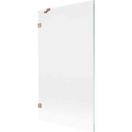 Mexen Lunar einflügelige Badewannenfalttür 100 x 150 cm, transparent, gebürstetes Kupfer - 897-100-000-65-00