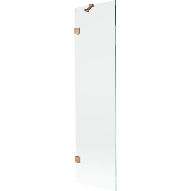 Mexen Lunar Duschwand 1-flügelig 50 x 150 cm, transparent, gebürstetes Kupfer - 897-050-000-65-00