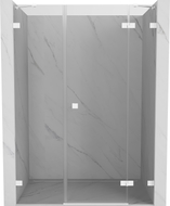 Mexen Lunar Duschpendeltür rechts 120 cm, transparent, weiß - 834S-120-050-20-00-P