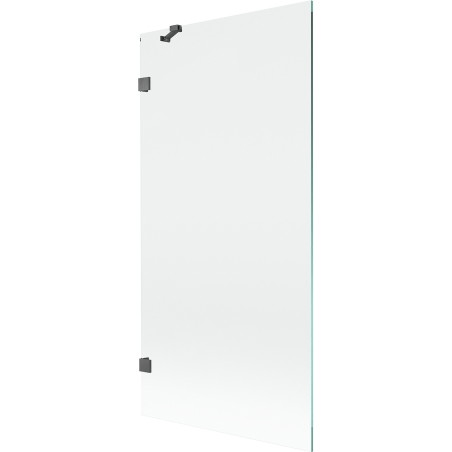 Mexen Lunar Duschwand 1-flügelig 90 x 150 cm, transparent, gebürstetes Gun Grau - 897-090-000-66-00