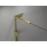Mexen Lunar L Duschdrehtür links 155 cm, transparent, gebürstet Gold - 834SL-155-050-55-00-L