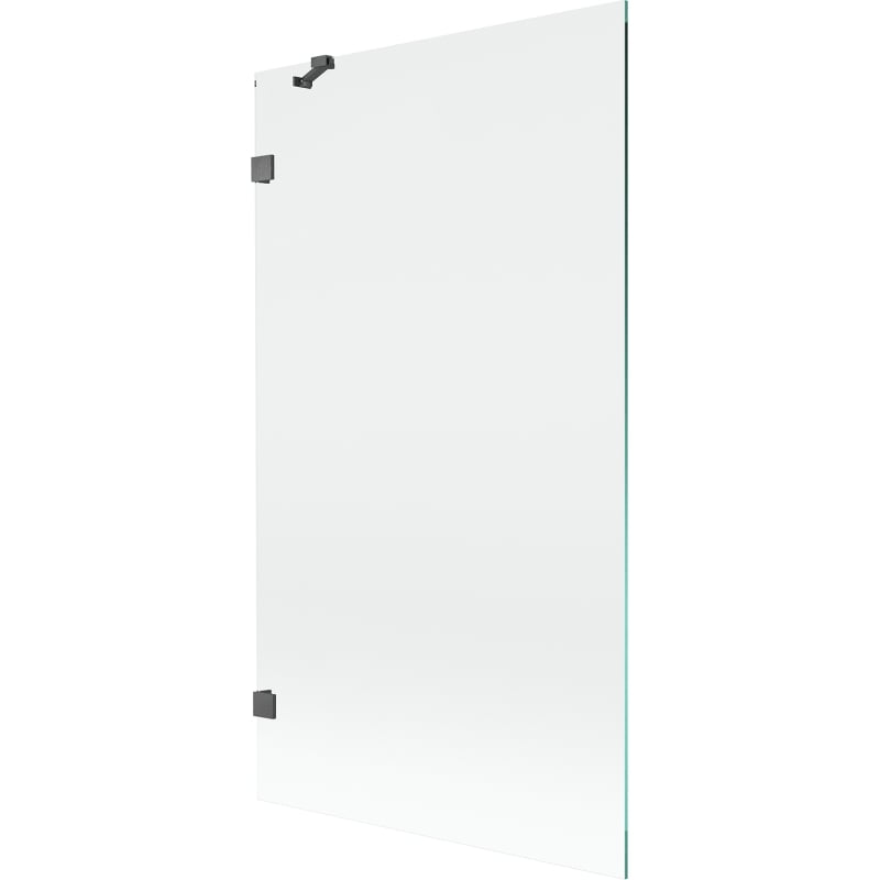 Mexen Lunar Duschwand 1-flügelig 100 x 150 cm, transparent, gebürstetes Gun Gray - 897-100-000-66-00