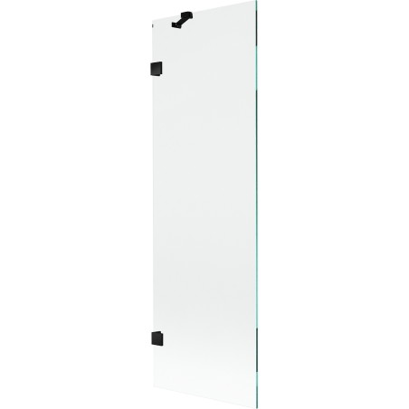 Mexen Lunar Badewannenwand 1-flügelig 60 x 150 cm, transparent, schwarz - 897-060-000-70-00