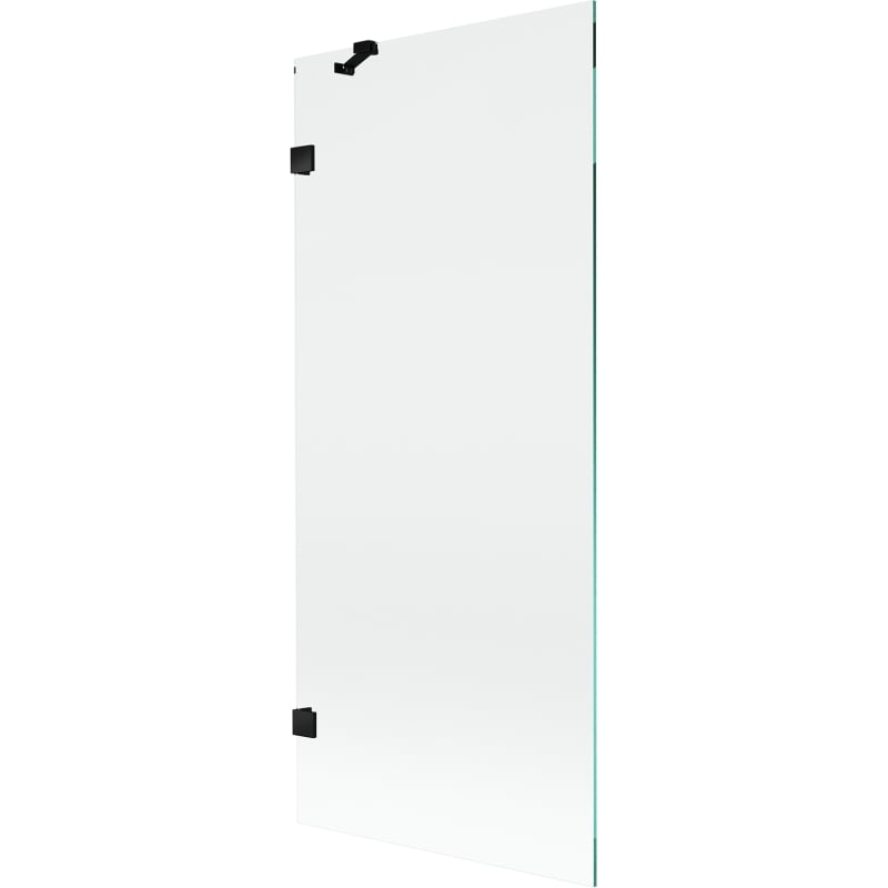 Mexen Lunar Duschabtrennung 1-flügelig 80 x 150 cm, transparent, schwarz - 897-080-000-70-00