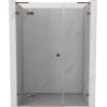 Mexen Lunar L Duschdrehtür links 130 cm, transparent, Roségold - 834SL-130-050-60-00-L