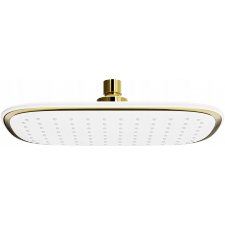 Mexen D-49 Regendusche 25x19 cm, weiß/gold - 79749-25